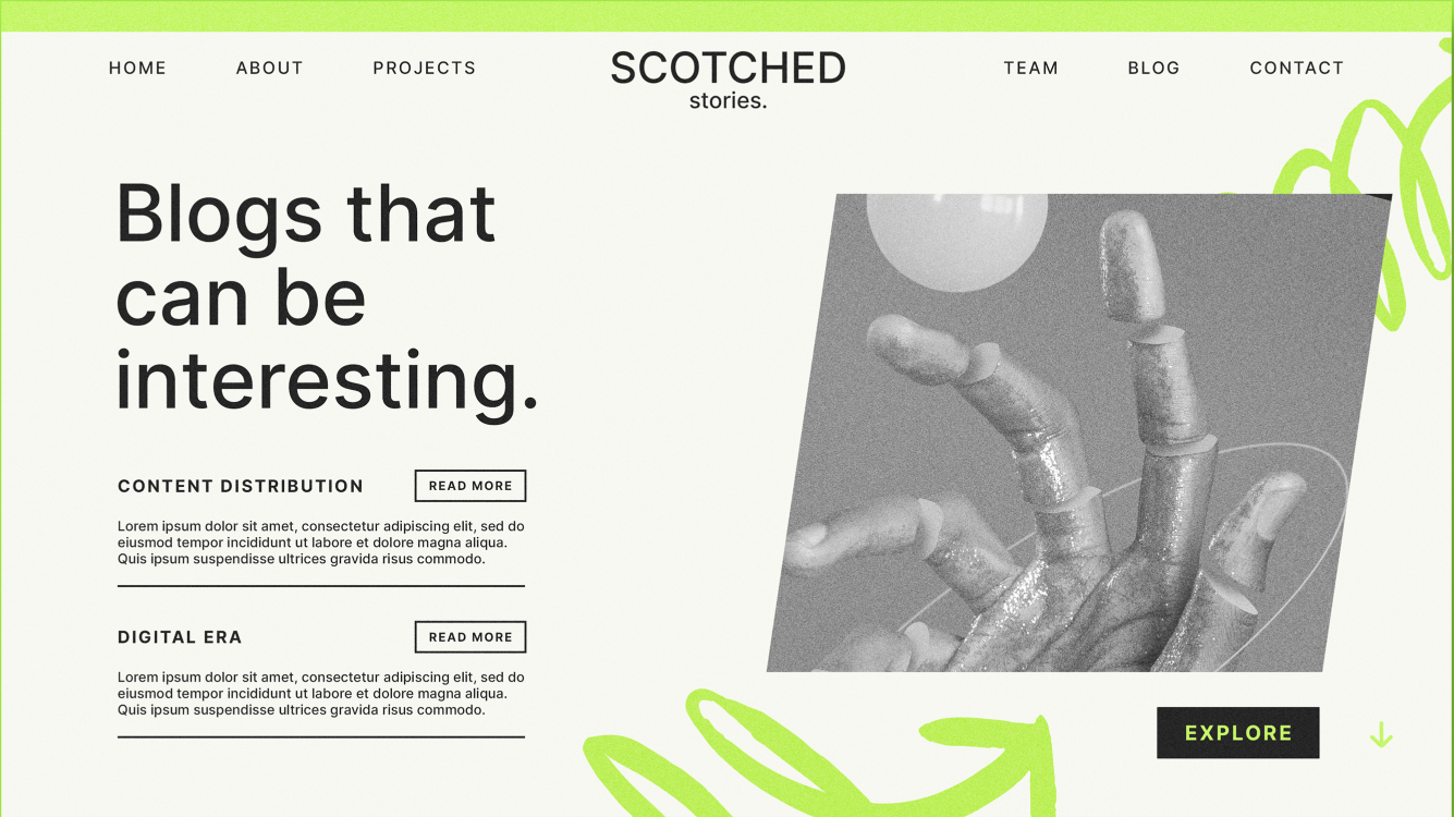 an image of my blog website