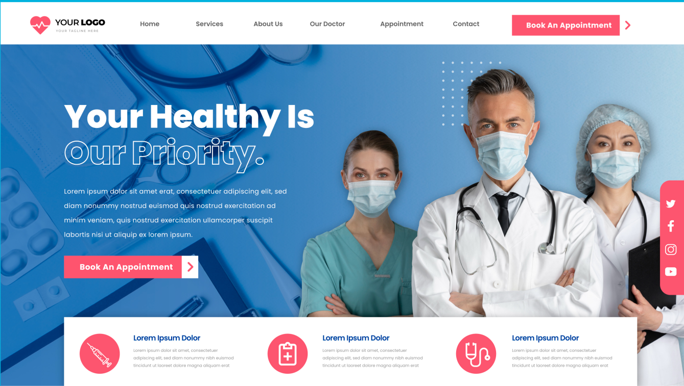 an image of my medical website